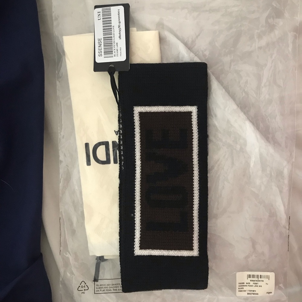 100% Authentic Fendi Headband (Love)